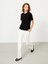 Kadın Siyah Oversize Pamuklu Basic Tişört 3