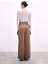 Bel Kemerli Saten Krep Pantolon - Camel 5