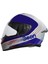 B-507 Full Face Motosiklet Kaskı FF04 Beyaz/mavi/kırmızı 1