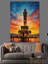 Izmir Saat Kulesi Gün Batımı Dekoratif Kanvas - Mdf Ahşap Tablo 3