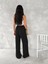 Ayrobin Oversize Kadın Pantalon - Siyah 3