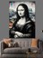 Sokak Stili Mona Lisa Dekoratif Kanvas - Mdf Ahşap Tablo 1