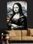 Sokak Stili Mona Lisa Dekoratif Kanvas - Mdf Ahşap Tablo 3