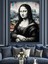 Sokak Stili Mona Lisa Dekoratif Kanvas - Mdf Ahşap Tablo 4