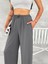 Ayrobin Oversize Kadın Pantalon - Füme 2