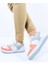 LMB2100 Bağcıklı Sneaker Genç Çocuk Spor Ayakkabı Bebe Mavi Pudra Pembe 4