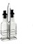 Yağlık Sirkelik Set 2'li Siyah 150ML Mutfak Gereç Gövde Cam Kapak Silikon Stand Metal 19X5CM 1