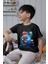Süper Mario Tshirt Çocuk Tişört Cars 19 Siyah 1