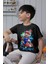 Süper Mario Tshirt Çocuk Tişört Cars 11 Siyah 1