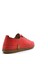 B251746 Deri Lastik Bağcıklı Kadın Kırmızı Konfor Ayakkabı 4