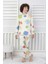 Isob Ekru LEGO Desenli %100 Pamuk Erkek Çocuk Kısa Kollu Pijama Takımı 8-13 Yaş 41505-E 1