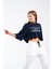 724106_Yeni Sezon Kadın Oversize Geniş Kalıp Baskılı Crop Boy Kısa Kollu Sportif Tshirt 2