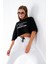 724106_Yeni Sezon Kadın Oversize Geniş Kalıp Baskılı Crop Boy Kısa Kollu Sportif Tshirt 1