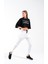 724106_Yeni Sezon Kadın Oversize Geniş Kalıp Baskılı Crop Boy Kısa Kollu Sportif Tshirt 4