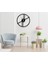 Minimal Çizgili Modern Siyah Metal Duvar Saati – 40 cm Sessiz Mekanizma 3