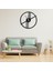 Minimal Çizgili Modern Siyah Metal Duvar Saati – 40 cm Sessiz Mekanizma 4