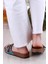 Pienn 20050 Anatomik Rahat Taşlı Boncuklu Tek Tokalı Kadın Terlik 4