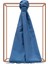 Ipekevi Leopar Jakar Desenli Ipek Şal 05784 Indigo 1