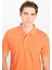 Erkek Regular Fit Polo T-Shirt Orange 2