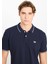 Erkek Regular Fit Polo T-Shirt Navy 2