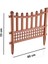 SY-5998 Elite Plastik Dekoratif Bahçe Çiti 4'lü Set 60X55 cm Kahverengi 2