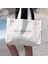 "beach More Worry Less" Baskılı Kanvas Tote Çanta - Plaj Alışveriş Seyahat 1