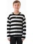 Şeritli Bisiklet Yaka Erkek Çocuk Sweatshirt 1