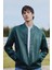 Su İtici Slim Fit Dar Kesim Dik Yaka Fermuarlı Suni Deri Mont D8525AX25SP 1