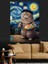 Ressam Kedi Dekoratif Kanvas - Mdf Ahşap Tablo 1