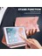 Samsung Galaxy Tab A7 10.4 T500/T505 Için Kabartmalı Kelebek Desenli Deri Kılıf--Pembe (Yurt Dışından) 5