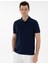 Erkek Lacivert Regular Fit %100 Pamuk Polo Yaka Basic Tişört 50306449-VR033 3