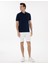 Erkek Lacivert Regular Fit %100 Pamuk Polo Yaka Basic Tişört 50306449-VR033 4