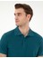 Erkek Zümrüt Slim Fit %100 Pamuk Polo Yaka Basic Tişört 50306448-VR055 2