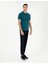 Erkek Zümrüt Slim Fit %100 Pamuk Polo Yaka Basic Tişört 50306448-VR055 4