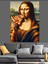 Pizza Mona Lisa Dekoratif Kanvas - Mdf Ahşap Tablo 4