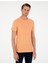 Erkek Turuncu Slim Fit Basic Tişört 50280967-VR186 3