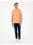 Erkek Turuncu Slim Fit Basic Tişört 50280967-VR186 4