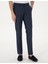 Erkek Lacivert Slim Fit Beli Lastikli Kanvas Pantolon 50308092-VR033 2