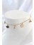 316L Çelik Gold Renk Sallantı Topçuk Yonca Model Kadın Halhal - TJ-HH1639 1