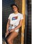 Raınbow Beyaz Bisiklet Yaka Yüksek Kalite Baskılı T-Shirt 2