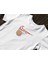 Pota Bisiklet Yaka Yüksek Kalite Baskılı Beyaz T-Shirt 5
