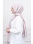 Ipekevi Monogram Desenli Şal 5217 Ortanca Pembesi 1