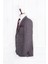 Erkek Slim Fit Sivri Yaka Bordo Yelekli Takım Elbise 4