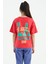 T13KG-75127_01 Kız Garson Oversize T-Shirt O Yaka Suprem 4