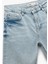 Pamuklu Bermuda Slim Fit Jean Şort 3