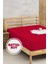 Penye Lastikli Çarşaf Pamuklu Jersey Süper Battal Kişilik 200X200CM Bordo 1