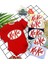 Bebek Kitkat Baskılı Body Zıbın Kırmızı 1