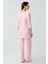 Truvakar Kollu Dantelli Düğmeli Esnek Viskoz Pijama Takım 3