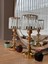 Modern Gold Metal Silindir Kristal Abajur ( 2 Adet ) 1