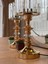 Modern Gold Metal Silindir Kristal Abajur ( 2 Adet ) 4